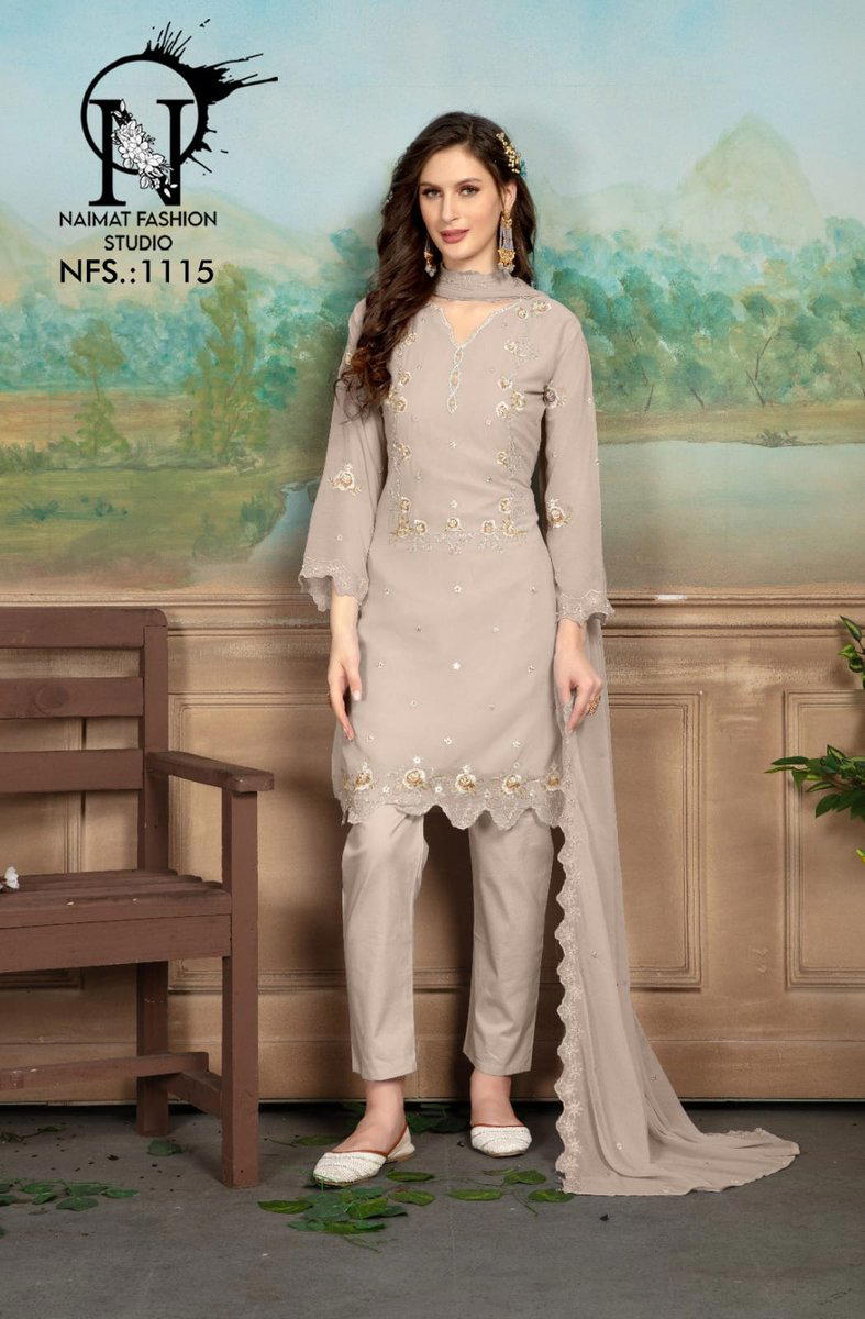 NFS 1115 BY SAGAR IMPEX PURE GEORGETTE SALWAR KAMEEZ MANUFACTURER IN SURAT 1