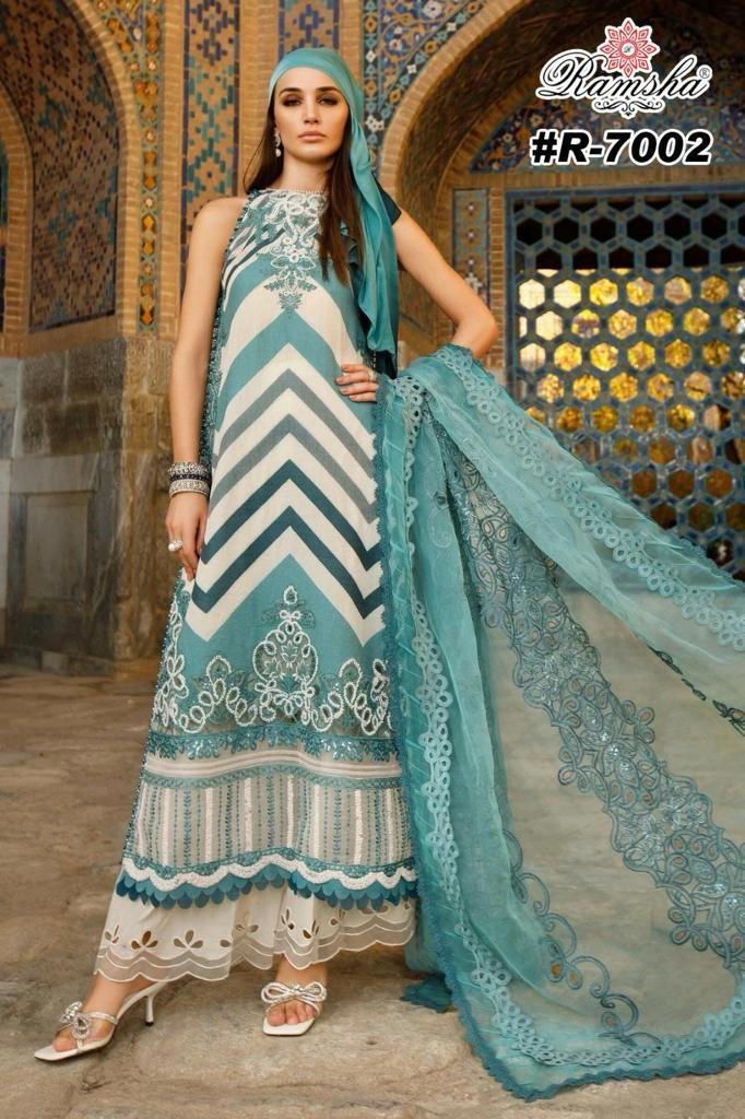 R 7002 & R 7003 BY SAGAR IMPEX CAMBRIC EMBROIDERY PATCH SALWAR KAMEEZ MANUFACTURER IN INDIA 1
