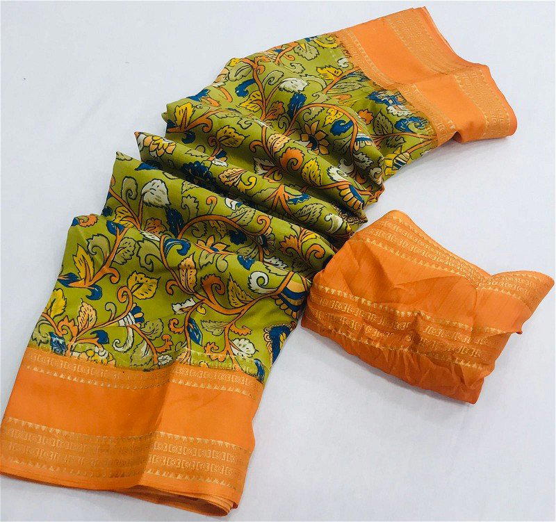 PATTU SILK BY RAJYOG SOFT PRINTED SILK SAREE WHOLESALER IN INDIA 1