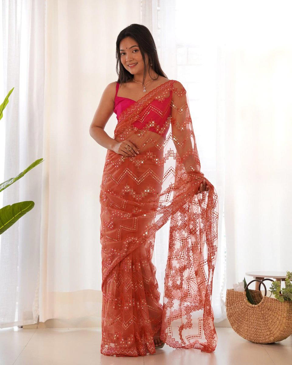 BT 3119 BY SAGAR IMPEX HEAVY BUTTERFLY NET BOLLYWOOD DESIGNER SAREE MANUFACTURER IN INDIA 1