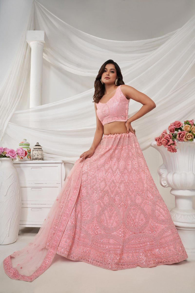 NON CATALOG VOL 10 BY PC DESIGNER HANDWORK LEHENGA CHOLI WHOLESALER IN SURAT 1