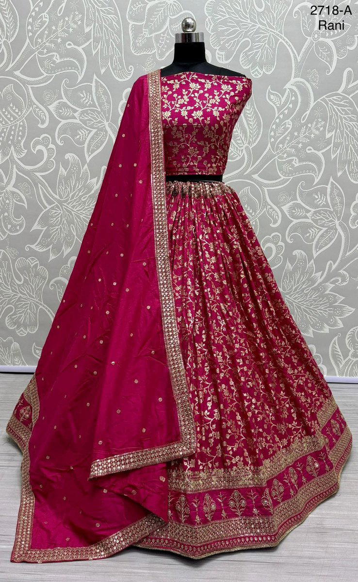 DN 2718 BY SAGAR IMPEX RIMZIM VISCOUS LEHENGA CHOLI EXPORTER IN INDIA 1