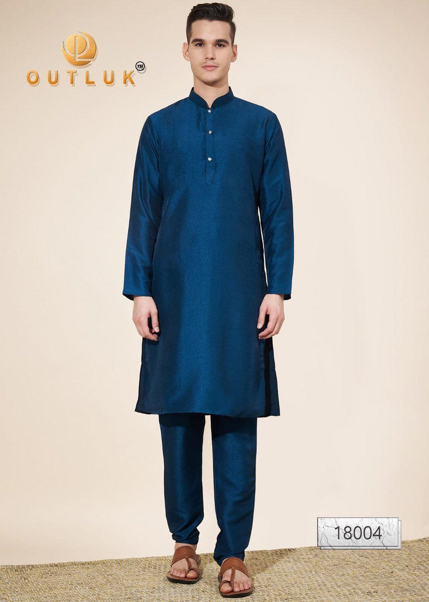 WEDDING COLLECTION VOL 18 BY OUTLUK PURE SILK KURTA PAJAMA MANUFACTURER IN SURAT 1