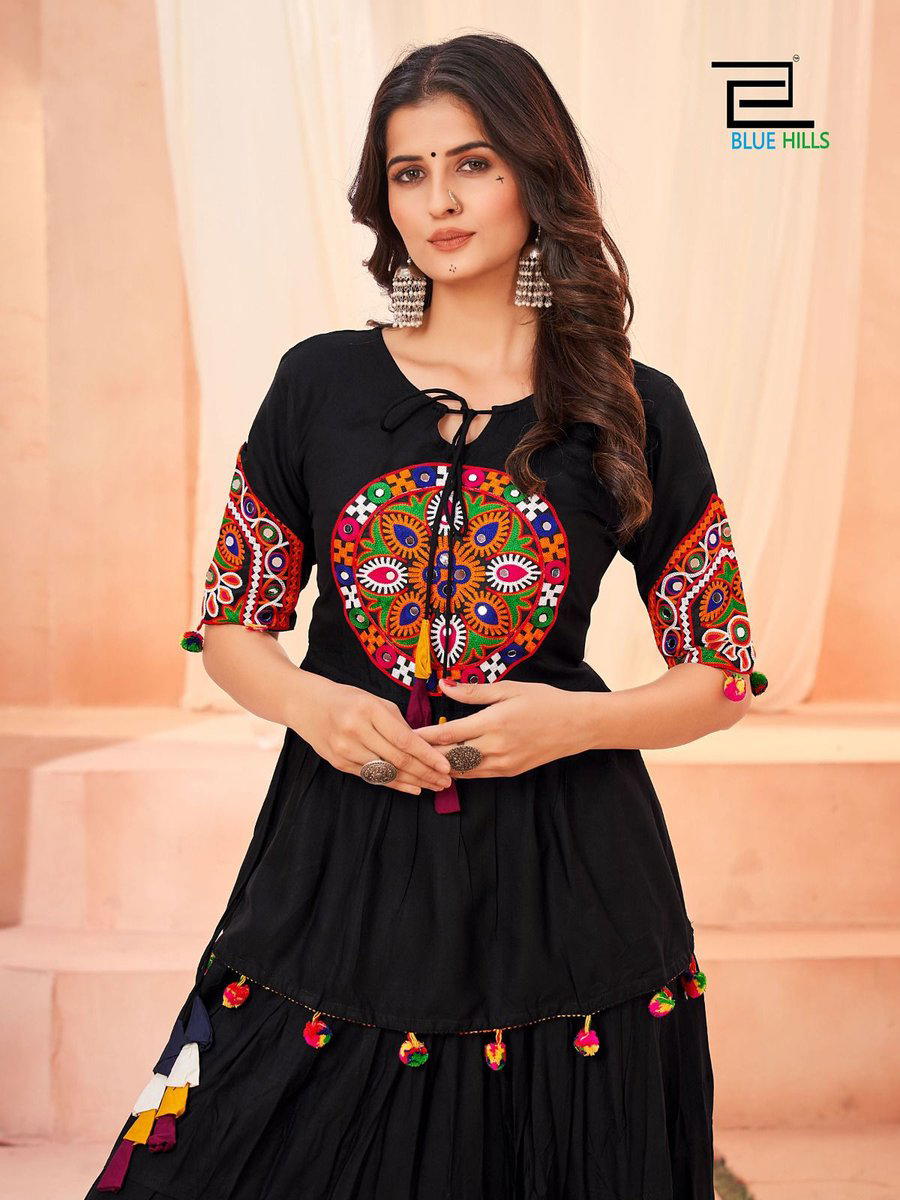 DHOLIDA BY BLUEHILLS DESIGNER SKIRT WITH TOP WHOLESALER IN SURAT 1