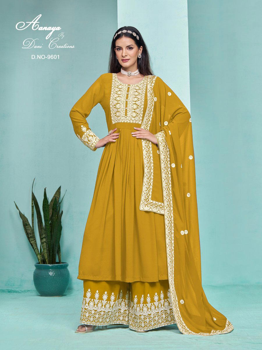 AANAYA VOL 196 BY DANI CREATION DESIGNER PAKISTANI GEORGETTE SALWAR SUIT WHOLESALER IN INDIA 1