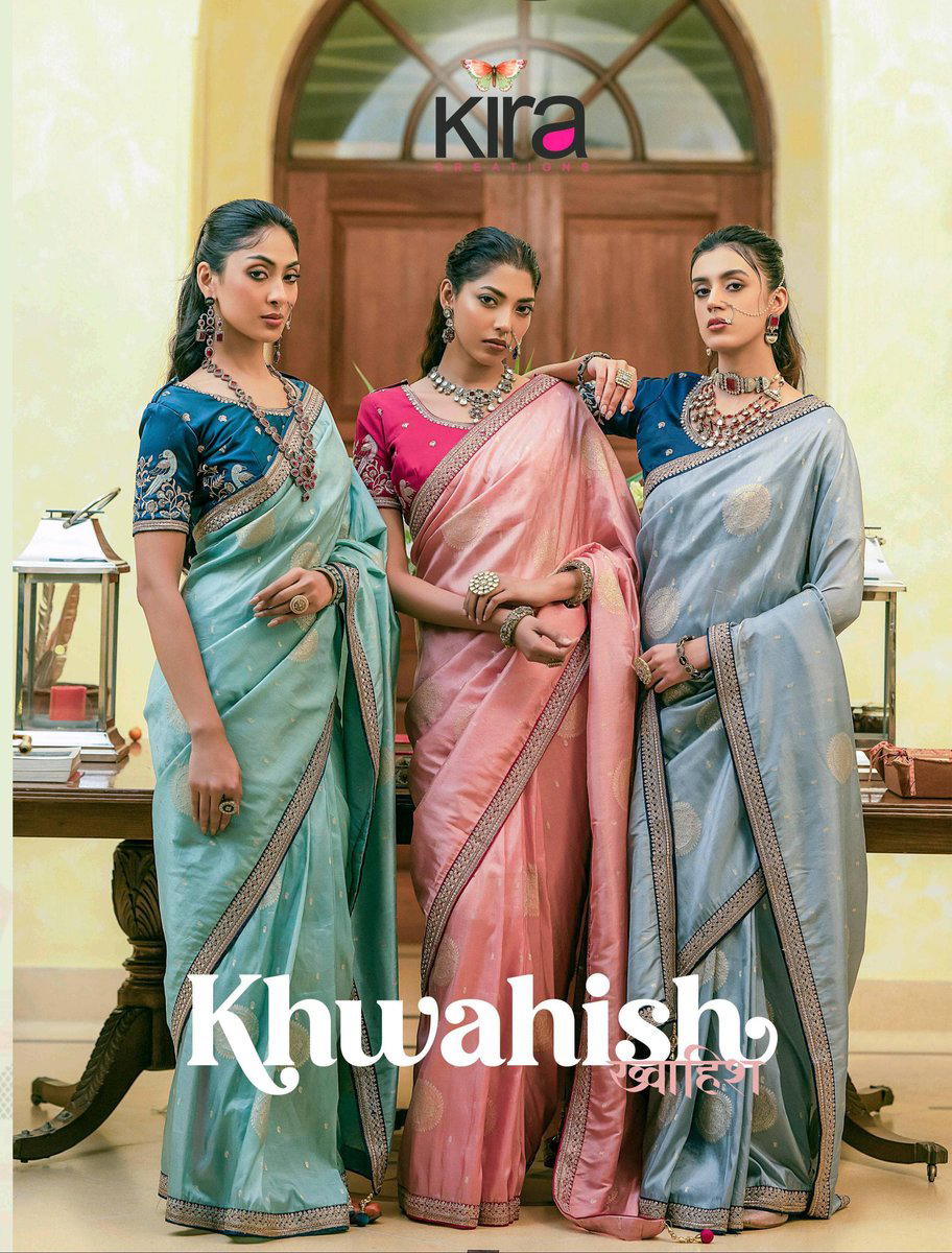 KHWAHISH BY KIRA DESIGNER SILK SAREE WHOLESALER IN INDIA 1