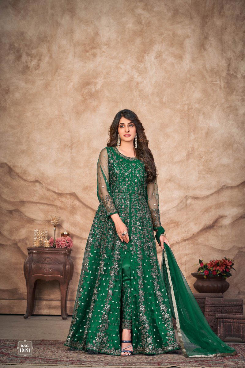 ANJUBAA VOL 19 BY DANI CREATION DESIGNER NET GOWN WHOLESALER IN INDIA 1