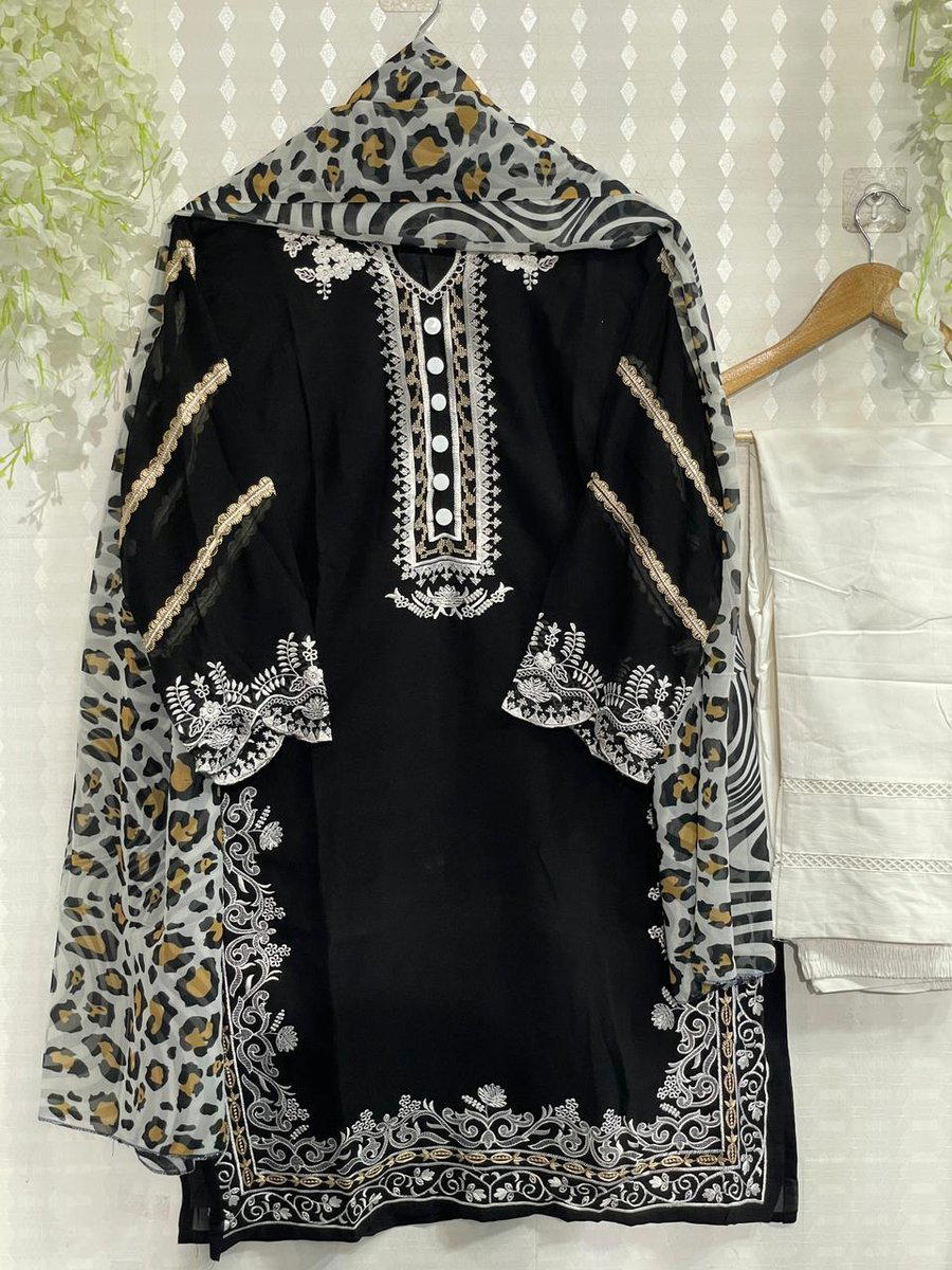 DN 10002 BY SAGAR IMPEX DESIGNER GEROGETTE SALWAR SUIT WHOLESALER IN INDIA 1
