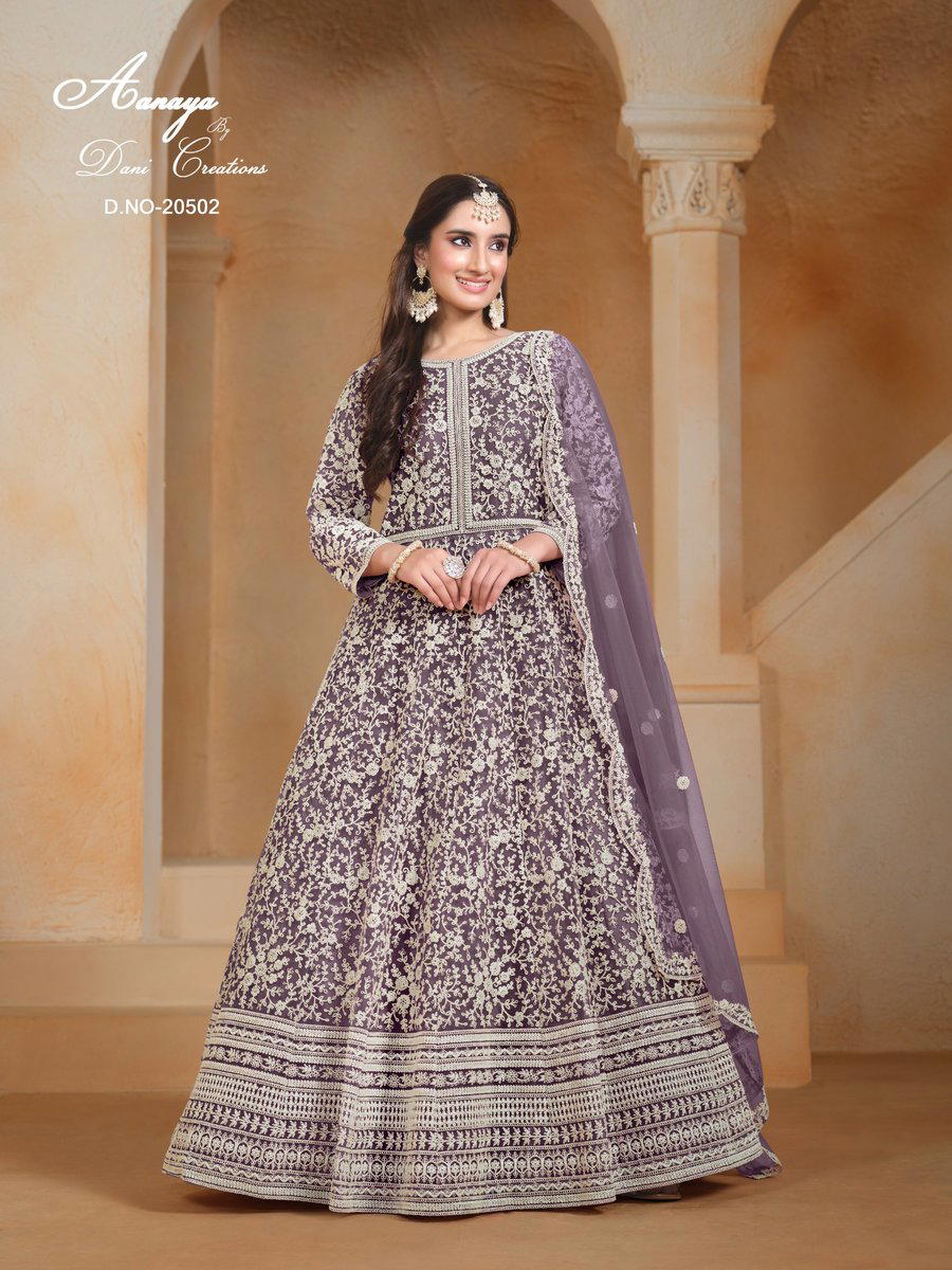 AANAYA VOL 205 BY DANI CREATION DESIGNER NET GOWN WHOLESALER IN INDIA 1