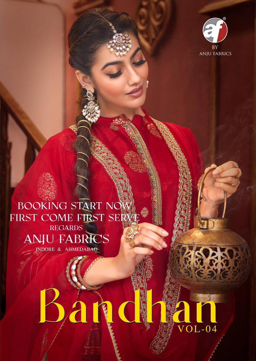 BANDHAN VOL 4 BY ANJU FABRIC DESIGNER SILK SALWAR SUIT WHOLESALER IN INDIA 1