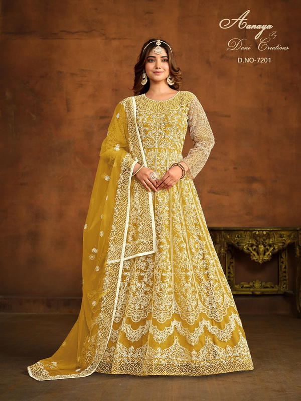AANAYA VOL 172 BY DANI CREATION DESIGNER NET GOWN WHOLESALER IN INDIA