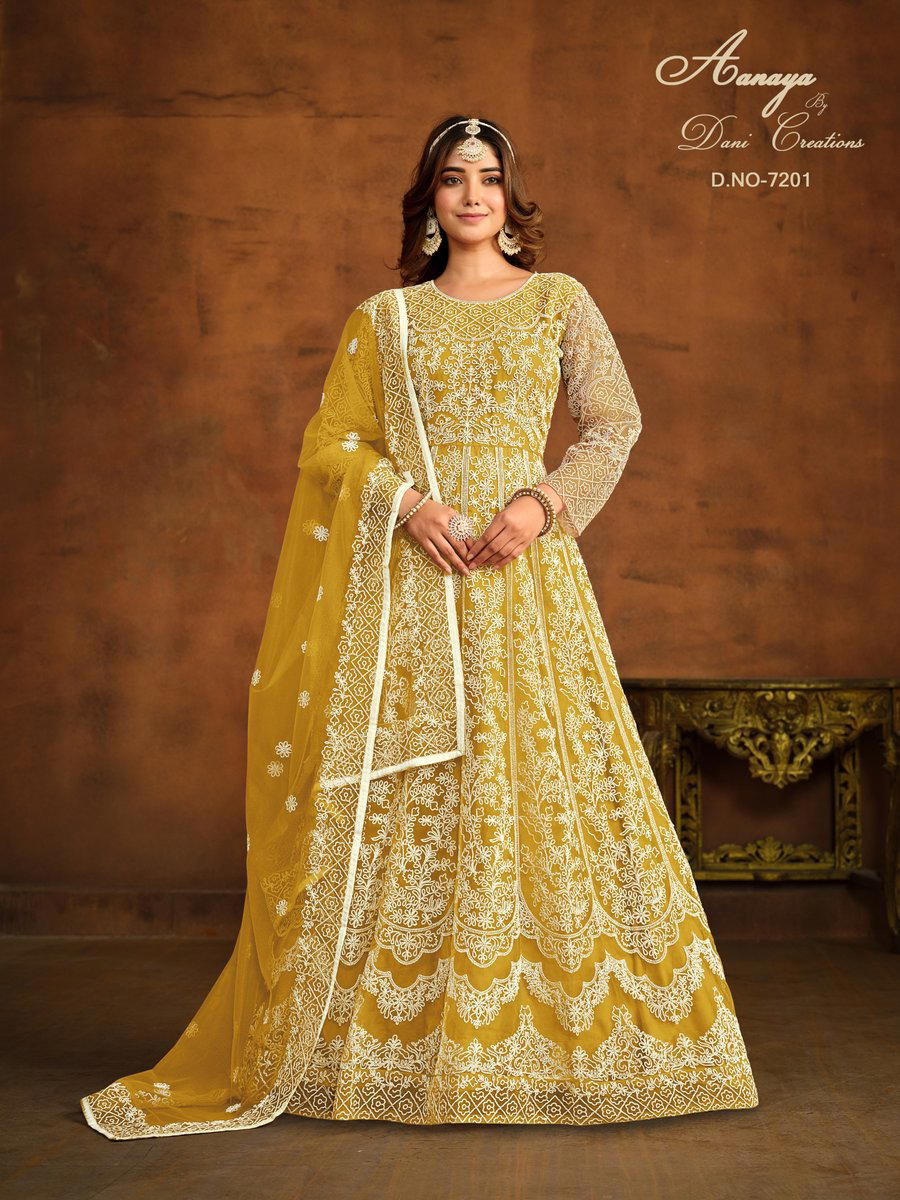 AANAYA VOL 172 BY DANI CREATION DESIGNER NET GOWN WHOLESALER IN INDIA 1