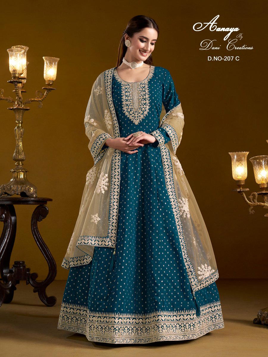 AANAYA VOL 207 BY DANI CREATION DESIGNER GOWN WHOLESALER IN INDIA 1