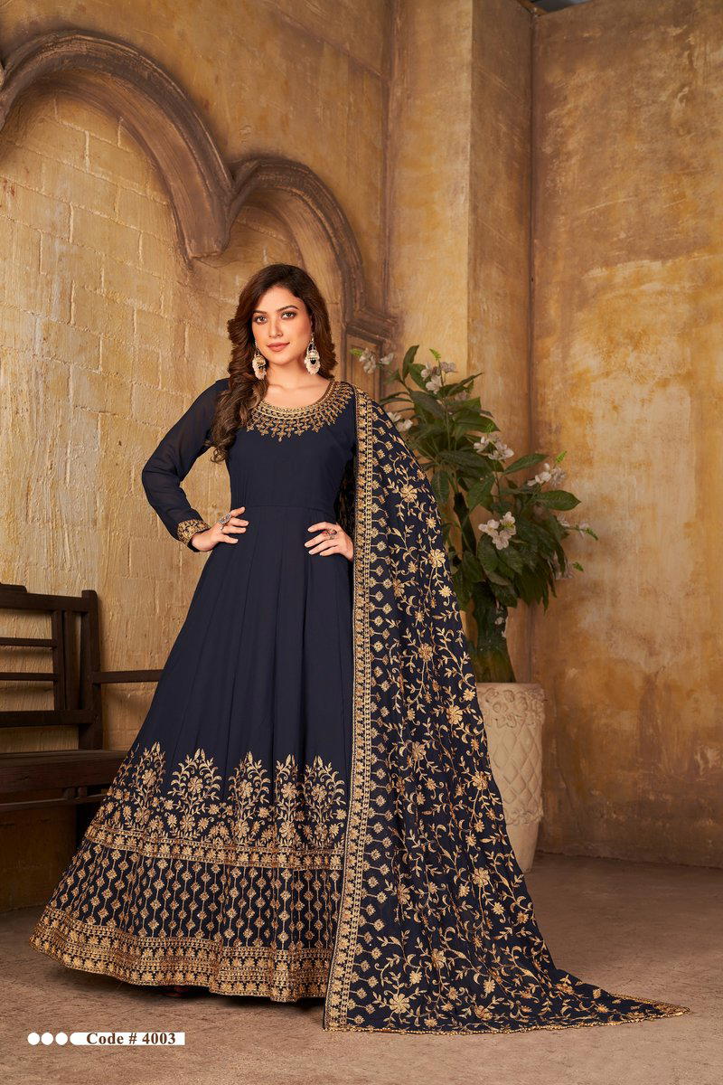 AANAYA VOL 140 BY DANI CREATION DESIGNER GEORGETTE GOWN WHOLESALER IN INDIA 1