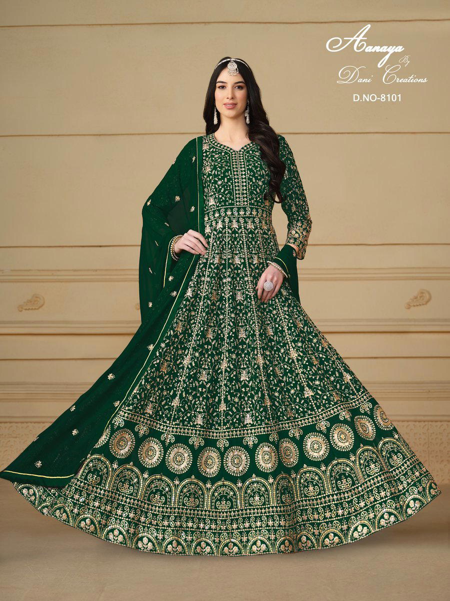 AANAYA VOL 181 BY DANI CREATION DESIGNER GEORGETTE GOWN WHOLESALER IN INDIA 1