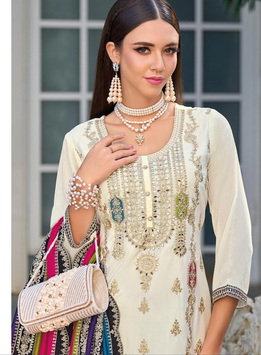 D.NO 1703,1704 BY OS DESIGNER CHINON SALWAR SUIT WHOLESALER IN INDIA 1