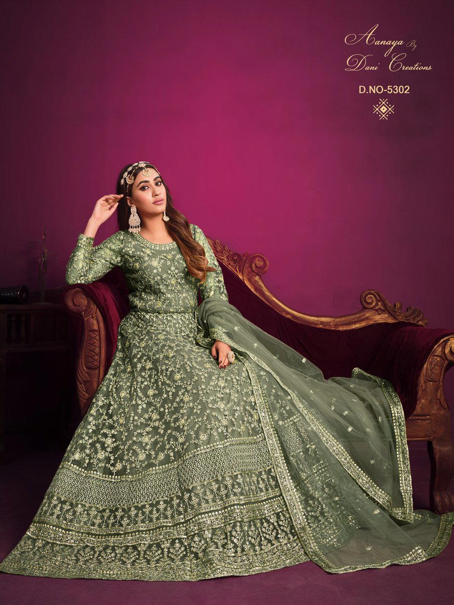 AANAYA VOL 153 BY DANI CREATION DESIGNER NET GOWN WHOLESALER IN INDIA 1