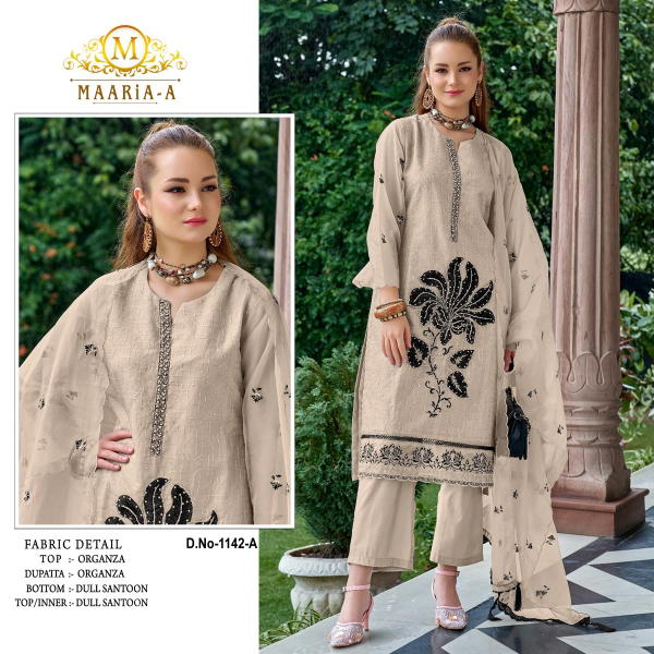 D.NO 1142 BY OS DESIGNER SALWAR SUIT WHOLESALER IN SURAT