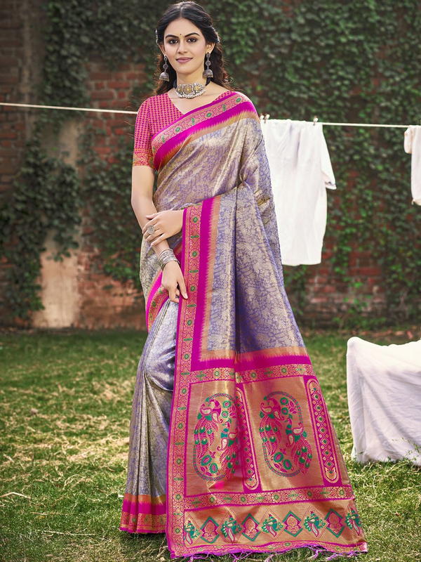 JARDOSHI SILK BY BUNAWAT DESIGNER BANARASI SILK SAREE WHOLESALER IN SURAT
