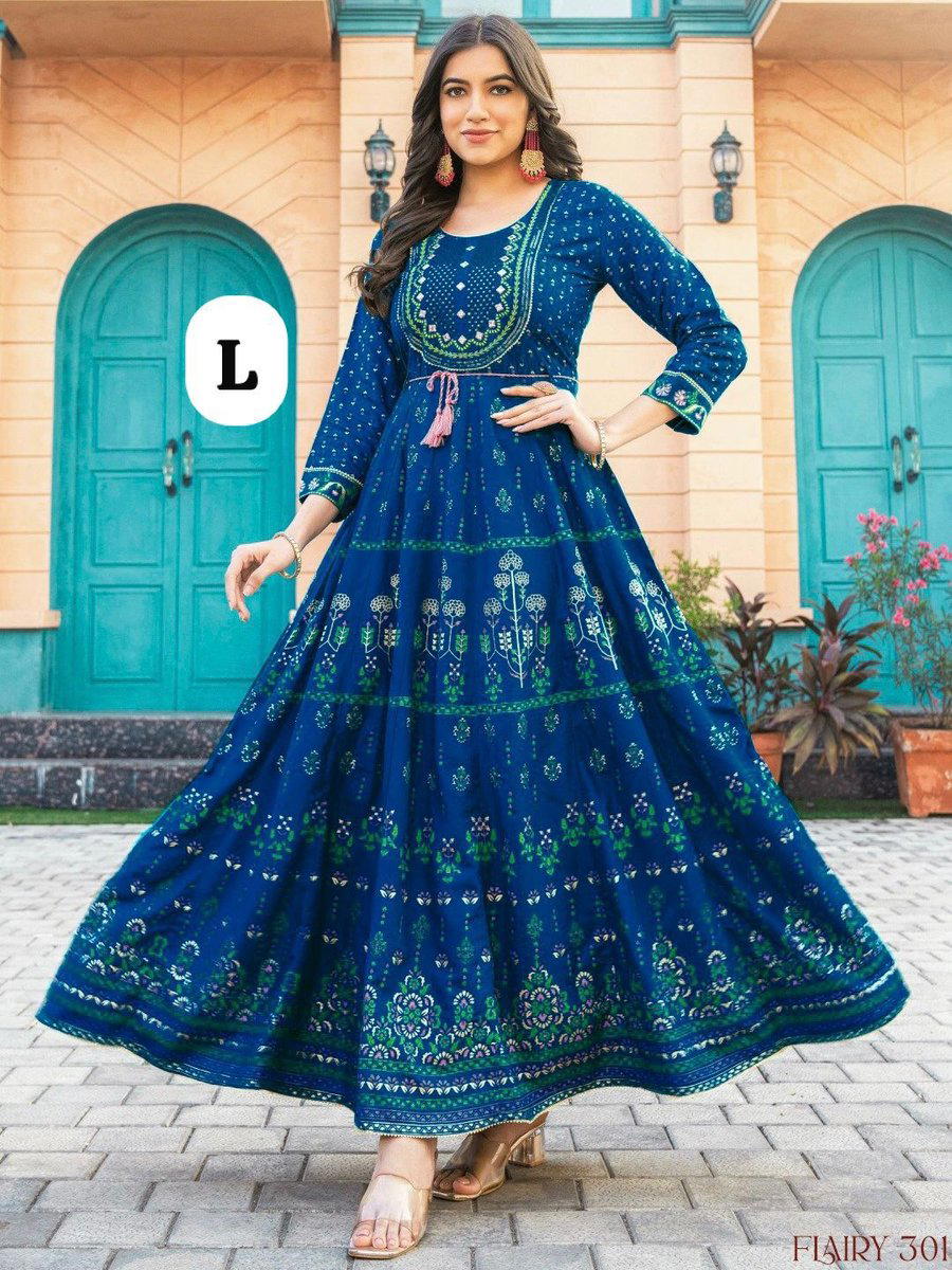 GLAM NX BY INLI DESIGNER ANARKALI GOWN WHOLESALER IN INDIA 1