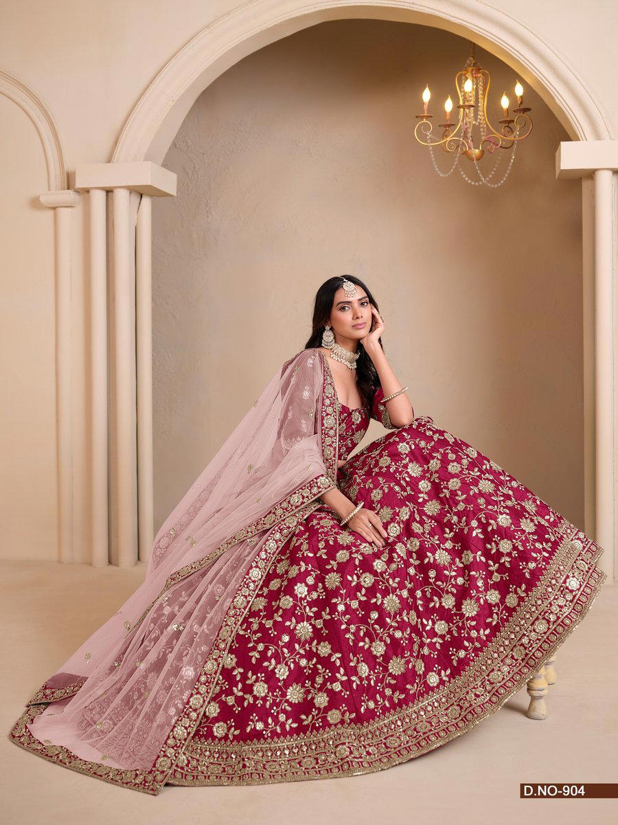MEHVISH VOL 9 BY DANI CREATION DESIGNER SILK LEHENGA CHOLI WHOLESALER IN INDIA 1