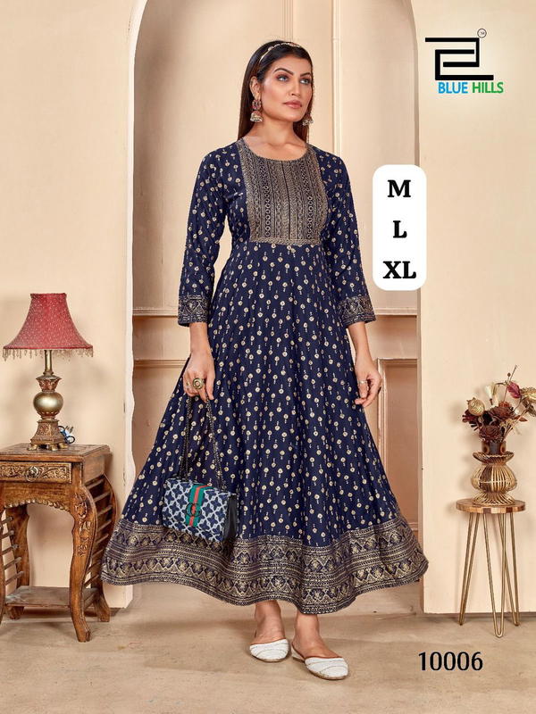 SHIMMER BY INLI DESIGNER ANARKALI GOWN WHOLESALER IN INDIA