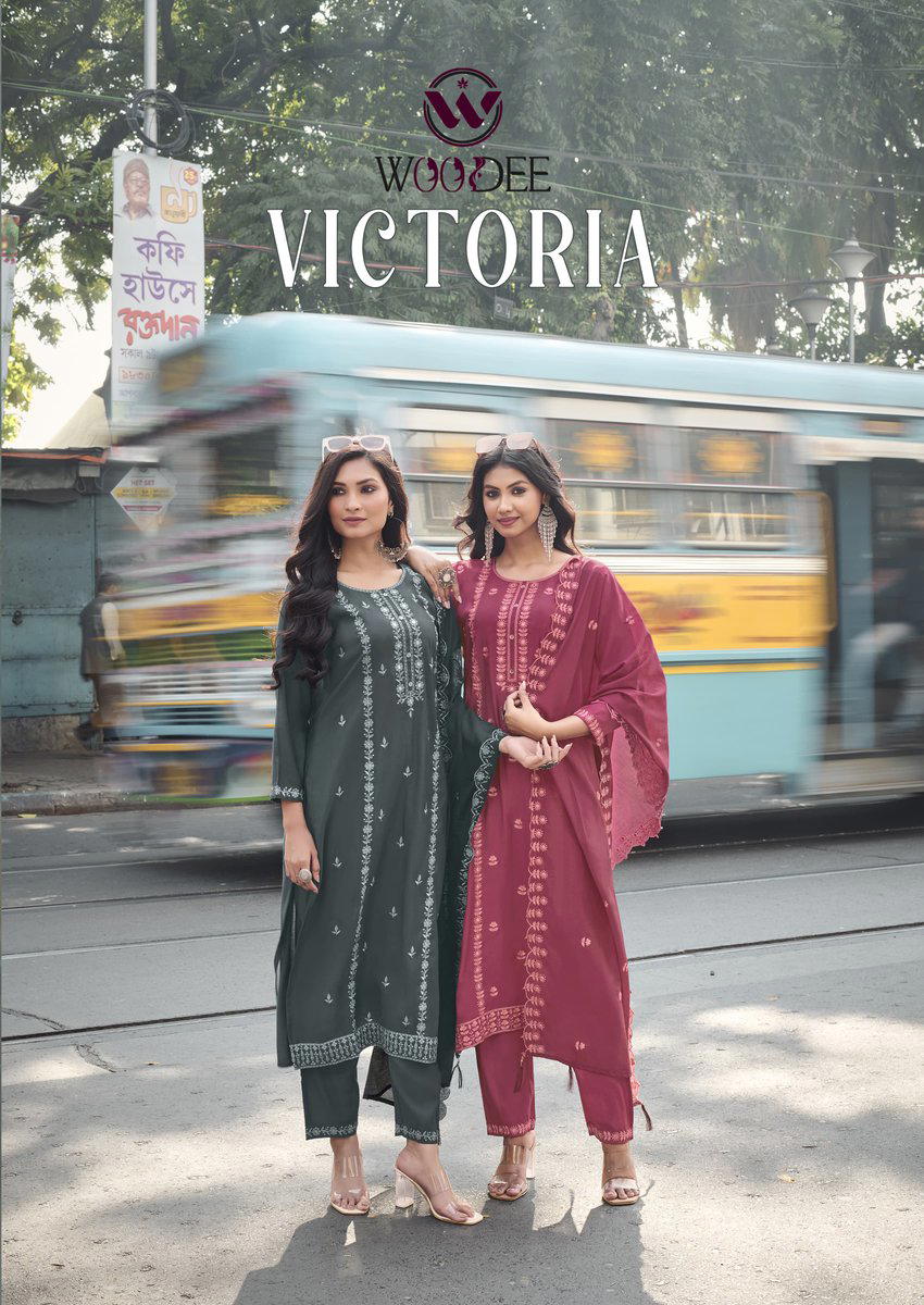 VICTORIA BY WOODEE DESIGNER SILK SALWAR SUIT WHOLESALER IN INDIA 1