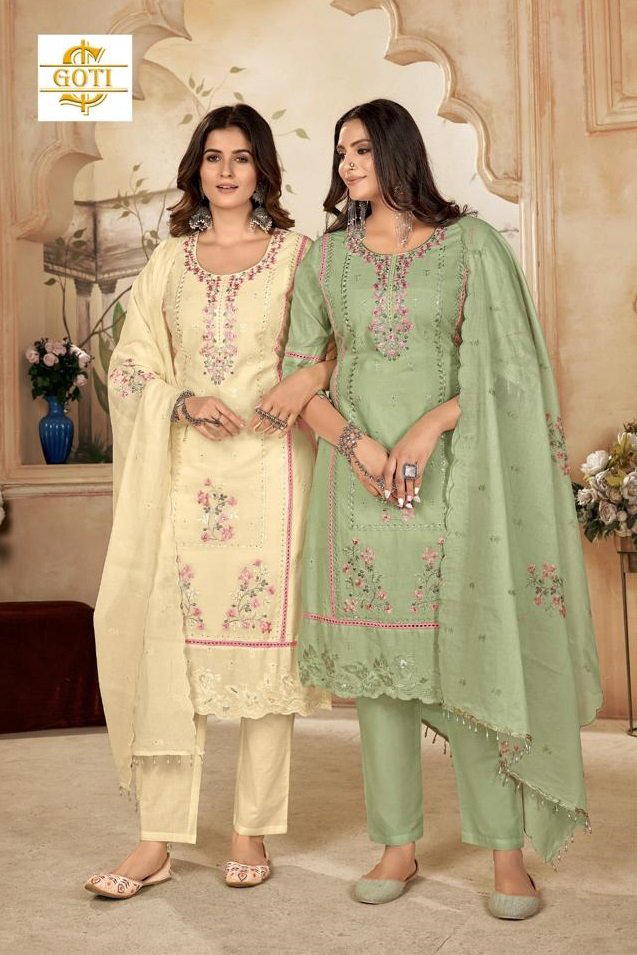 D.NO 1001AB BY AASTHA DESIGNER EMBROIDERY SALWAR SUIT WHOLESALER IN SURAT 1