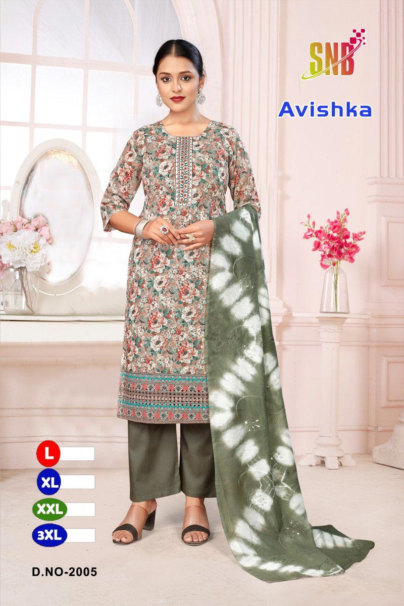 AVISHKA VOL 2 BY SNB DESIGNER COTTON SALWAR SUIT WHOLESALER IN INDIA 1