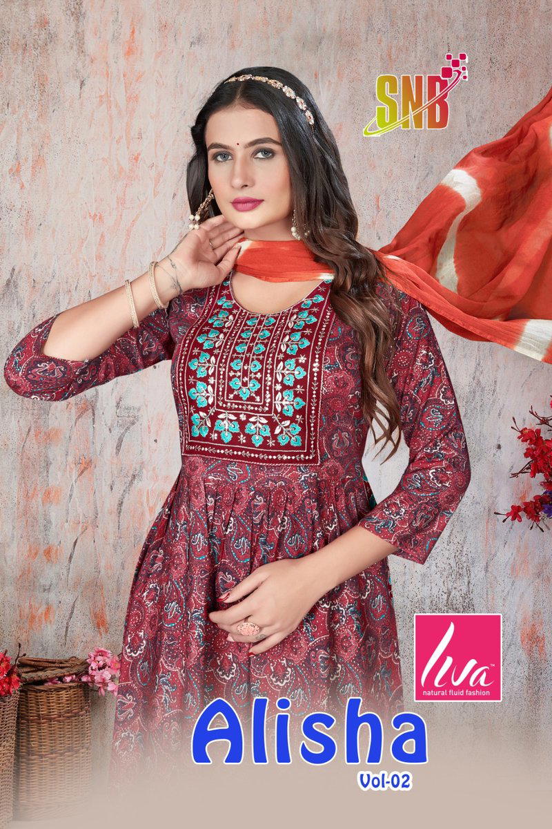 ALISHA VOL 2 BY NAVKAR DESIGNER EMBROIDERY ANARKALI SALWAR SUIT WHOLESALER IN INDIA 1