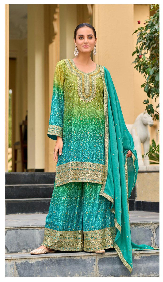 D.NO D709 BY DEEPSY SUITS DESIGNER CHINON SALWAR SUIT WHOLESALER IN INDIA 1