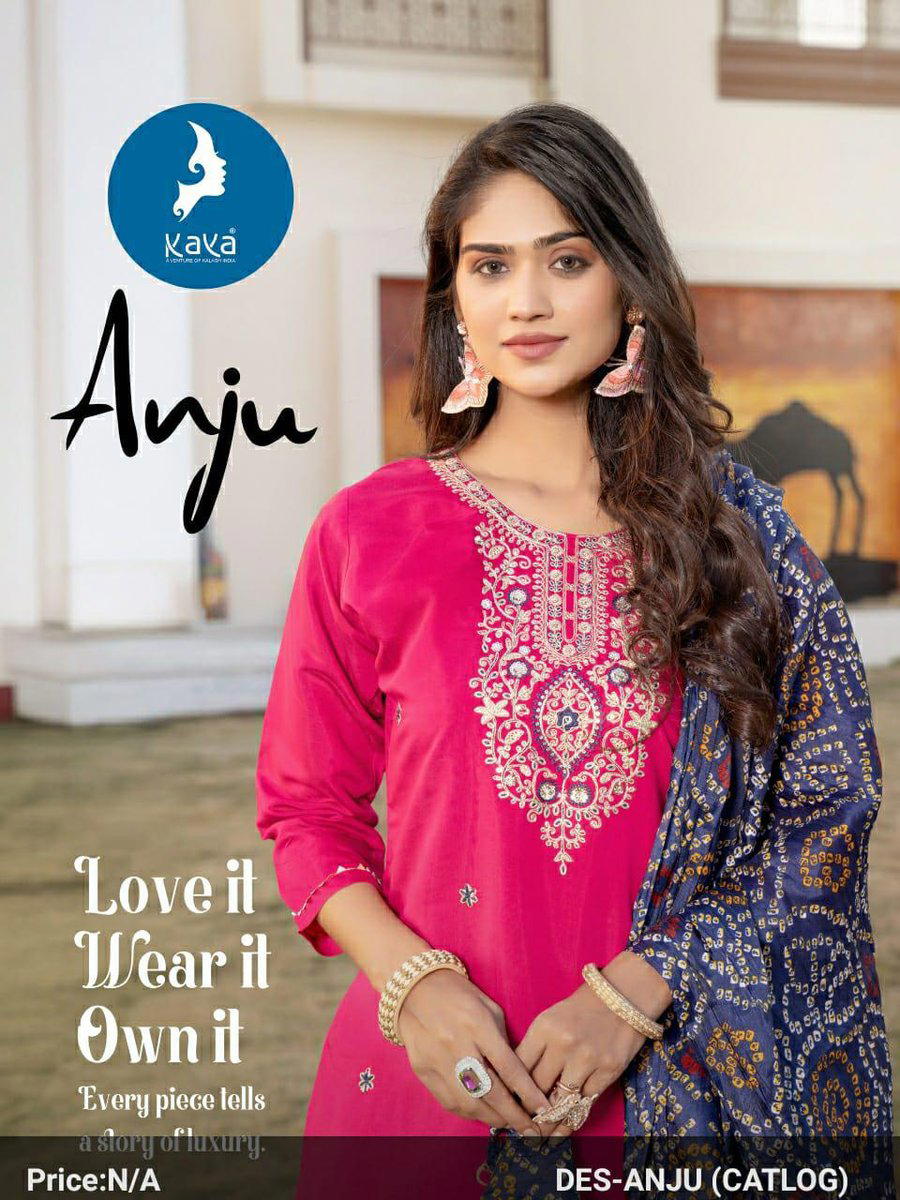 ANJU BY KAYA KURTI DESIGNER SILK SALWAR SUIT WHOLESALER IN INDIA 1