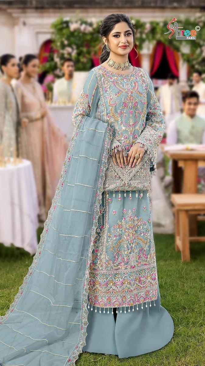 D.NO K 5053 BY SHREE FAB DESIGNER SALWAR SUIT WHOLESALER IN INDIA 1