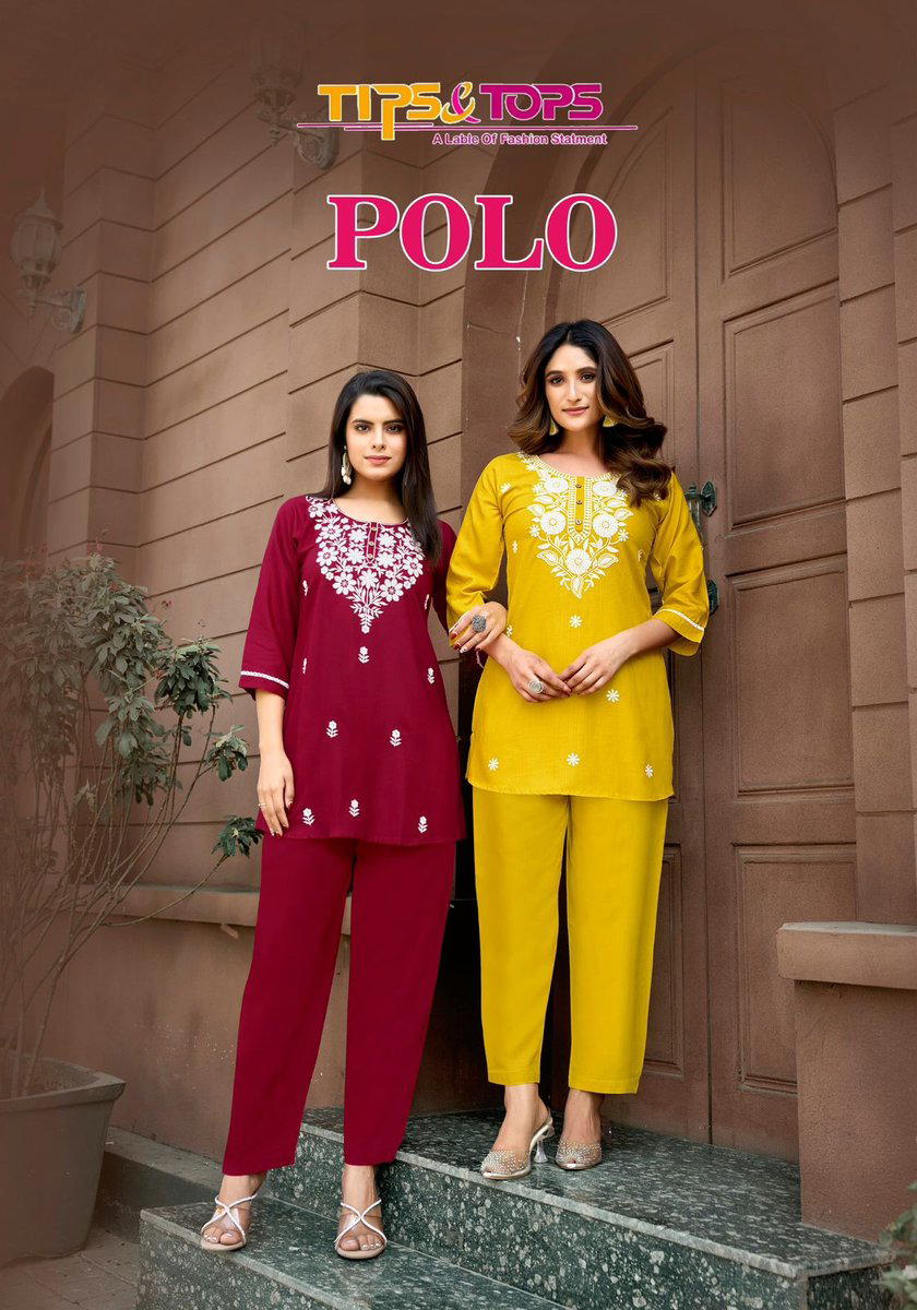 POLO BY TIPS & TOPS DESIGNER CO-ORD SET WHOLESALER IN INDIA 1