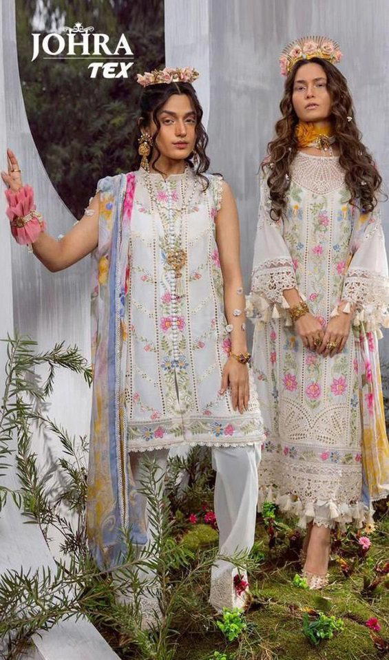 JT 143 TO 144 BY JOHRA TEX DESIGNER COTTON SALWAR SUIT WHOLESALER IN INDIA 1