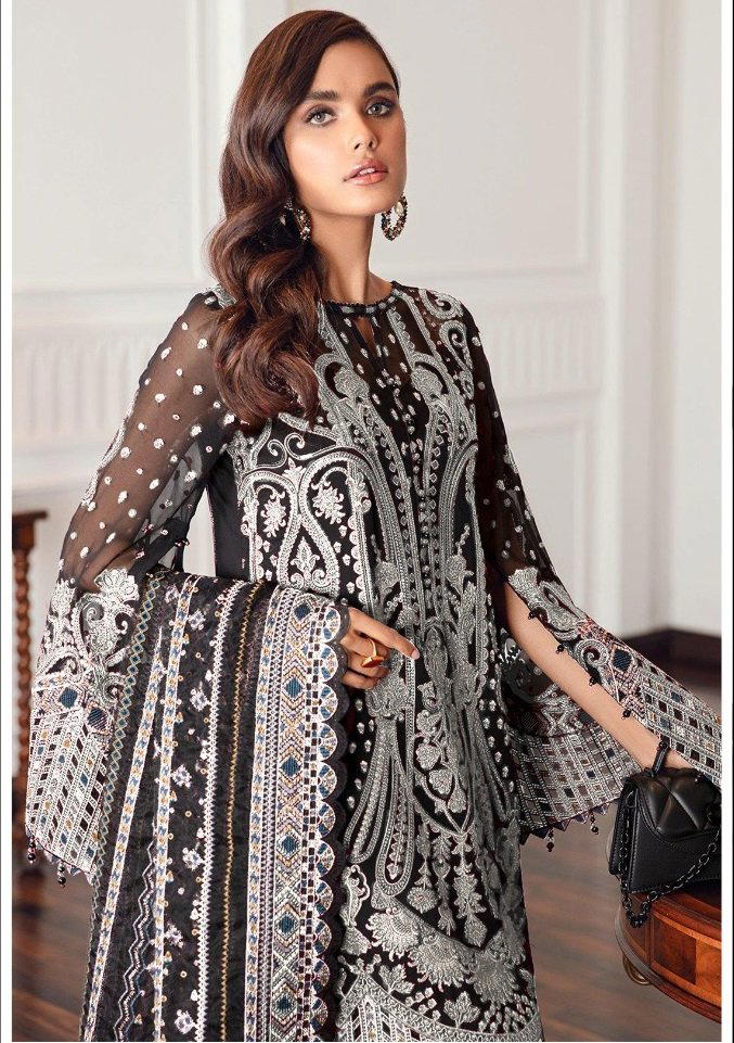 PAKISTANI 0700 BY MAARIA-A DESIGNER GEORGETTE SALWAR SUIT WHOLESALER IN INDIA 1
