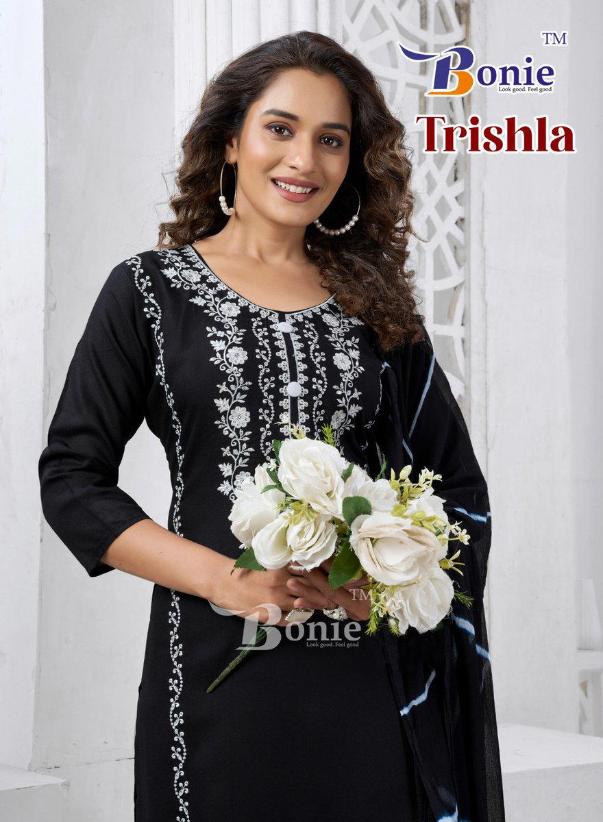 TRISHLA VOL 1 DESIGNER EMBROIDERY SALWAR SUIT WHOLESALER IN INDIA 1