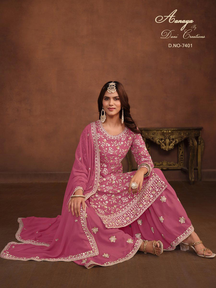 AANAYA VOL 174 BY DANI CREATION DESIGNER PAKISTANI GEORGETTE SALWAR SIUT WHOLESALER IN INDIA 1