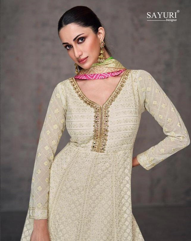 QURBAT BY SAYURI DESIGNER GEORGETTE SALWAR SUIT WHOLESALER IN INDIA 1