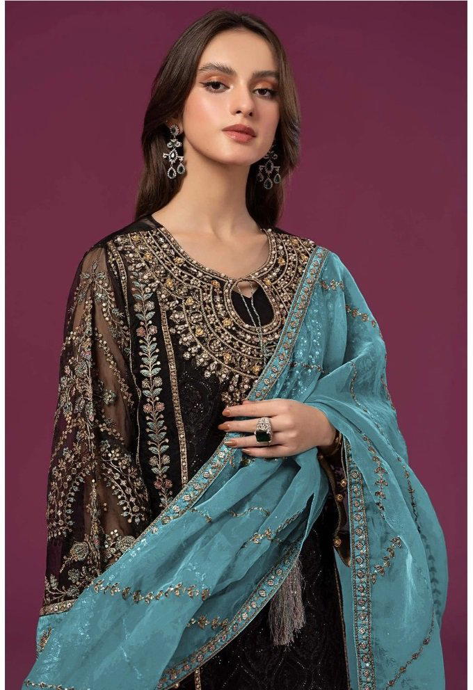 PAKISTANI 1111 BY OS DESIGNER GEORGETTE SALWAR SUIT WHOLESALER IN SURAT 1