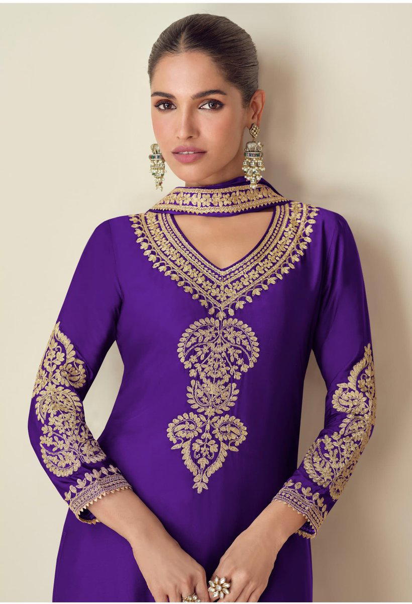 ROMA BY AASHIRWAD DESIGNER CHINON SALWAR SUIT WHOLESALER IN INDIA 1