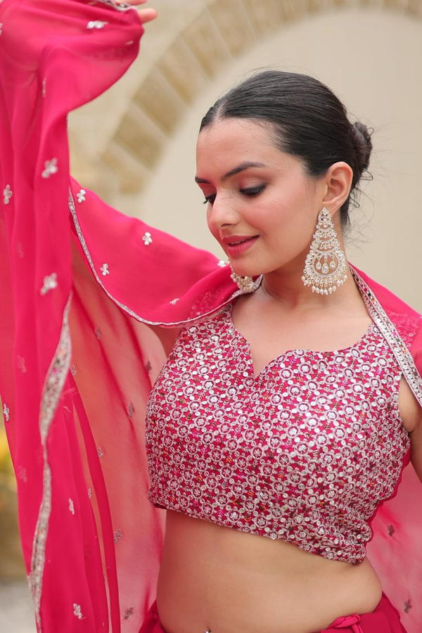 STELLA BY BANWERY DESIGNER GEORGETTE LEHENGA CHOLI WHOLESALER IN INDIA