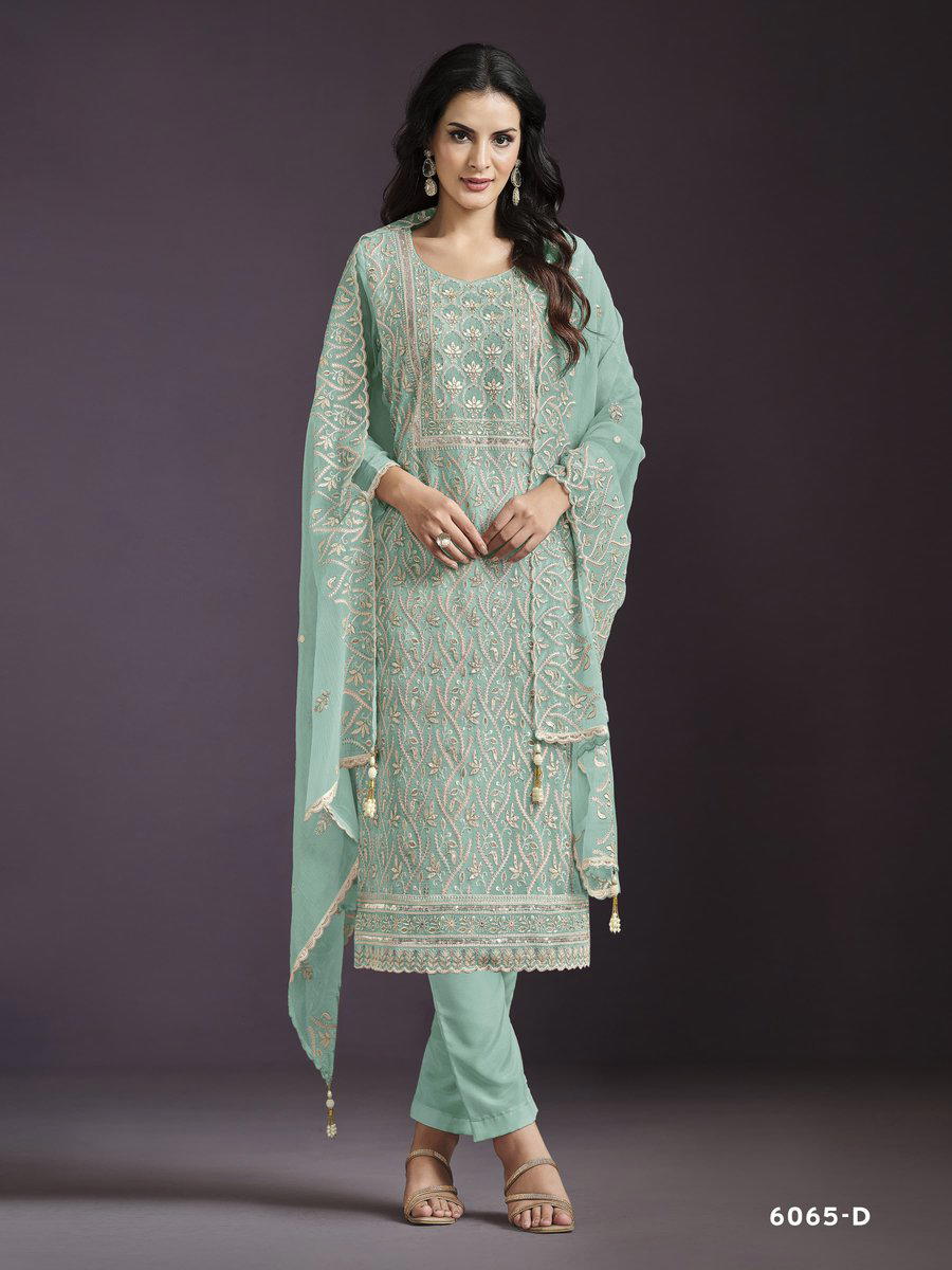 AMANI BY VIPUL DESIGNER CHINON SALWAR SUIT WHOLESALER IN INDIA 1