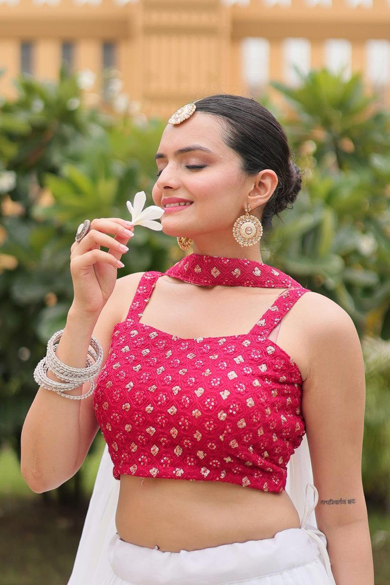 INDIAN WOMEN BY BANWERY DESIGNER GEORGETTE LEHENGA CHOLI WHOLESALER IN INDIA 1