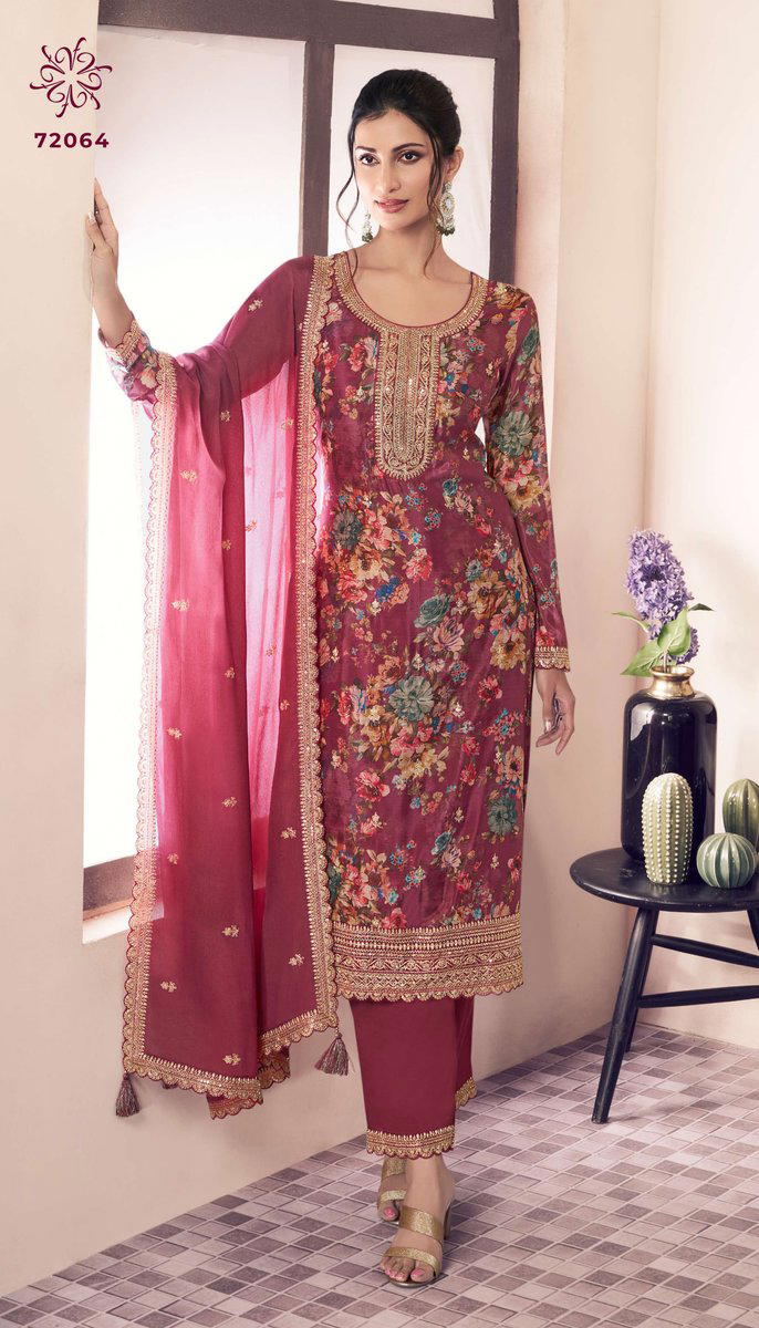 PAHAL 3 BY VINAY DESIGNER CHINON SALWAR SUIT WHOLESALER IN INDIA 1