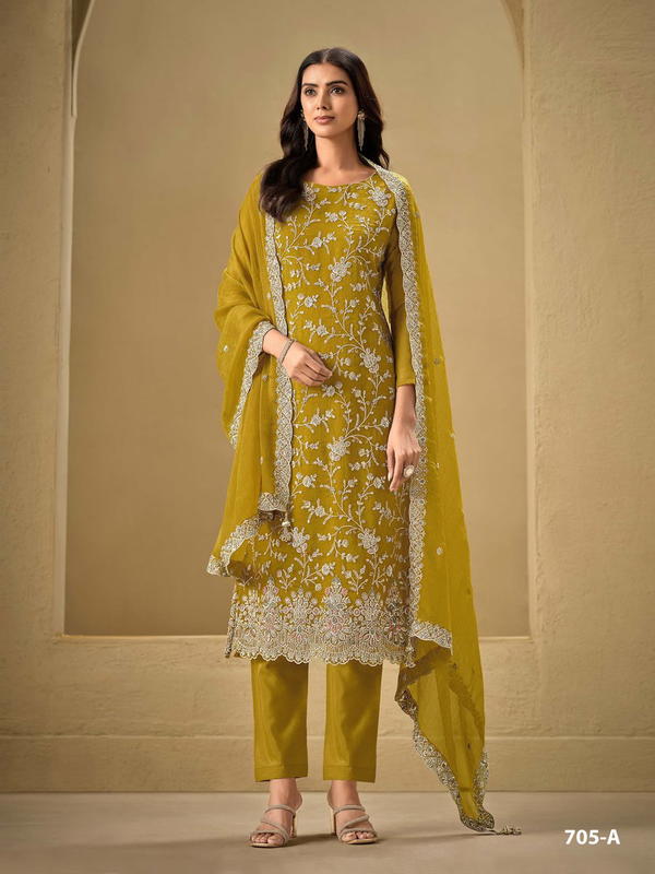 AVIANA BY VIPUL DESIGNER CHINON SALWAR SUIT WHOLESALER IN INDIA