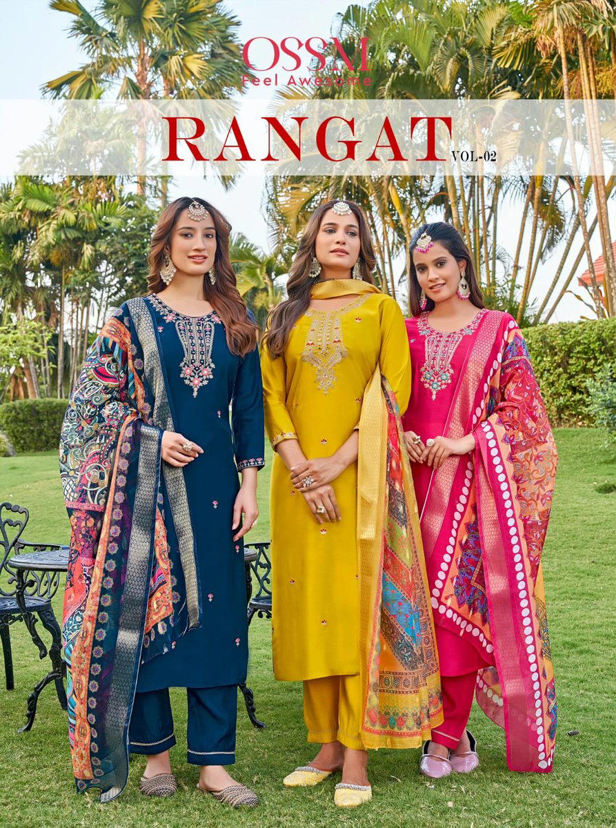 RANGAT BY OSSM DESIGNER SILK SALWAR SUIT WHOLESALER IN INDIA 1