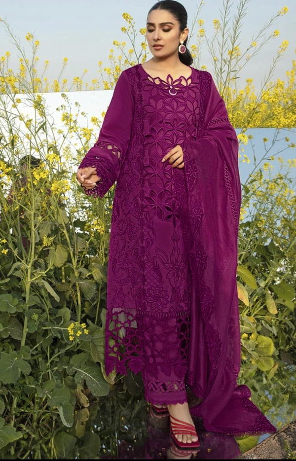 D.NO 1029 BY FLORENT DESIGNER CAMBRIC COTTON WITH HEAVY EMBROIDERY WORK SALWAR SUIT WHOLESALER INDIA