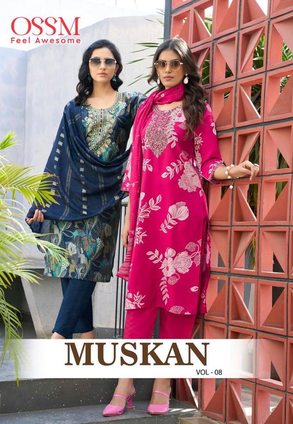 MUSKAN VOL 8 BY OSSM DESIGNER SALWAR SUIT WHOLESALER IN INDIA