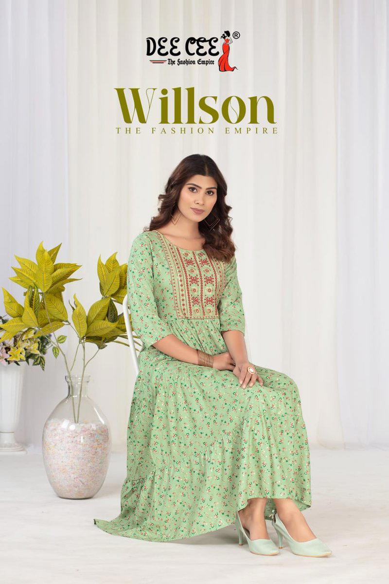WILLSON BY DEECEE DESIGNER KURTI WHOLESALER IN INDIA 1